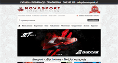 Desktop Screenshot of novasport.pl